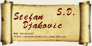 Stefan Đaković vizit kartica